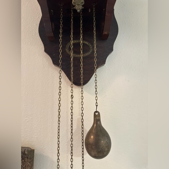 Vintage Dutch Wall Clock Late Victorian Style Mechanical Wind-Up Made in Holland - Picture 8 of 12